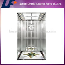 Пассажирский лифт с гравированными зеркалами Декорация кабины лифта